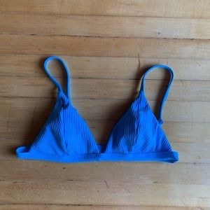 BRAND NEW pacsun blue ribbed bikini top